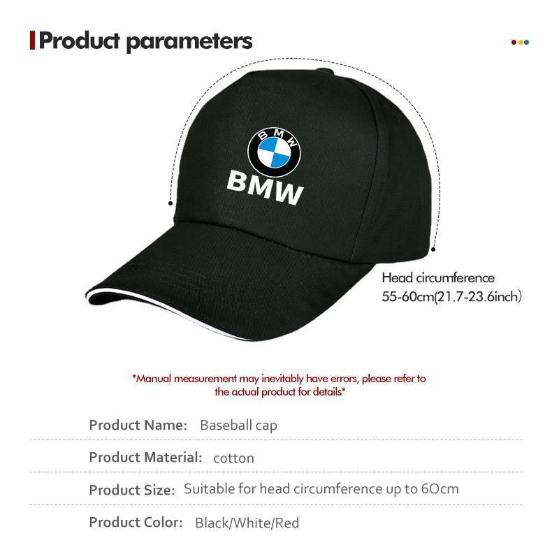 Unisex Cap Logo Baseball Caps Outdoor Sports Sun Shade Hats For BMW E90 E60 E46 E39 F30 F10 E87 X3 X4 X5 X1 G30 G20 MD2