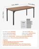 71in Rectangle Dining Table Wood Kitchen Table for 6-8 Person (Only Table)
