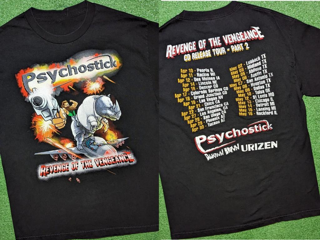 Psychostick Revenge of the Vengeance Tour Part 2 T-Shirt BT1827 Unisex T-Shirt