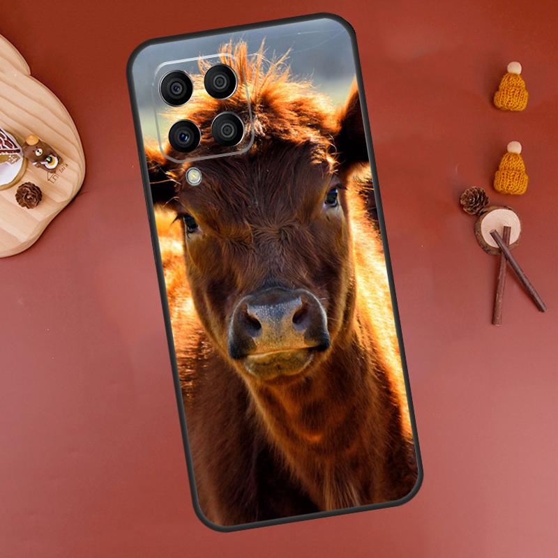 Funny Cow Face Case For Samsung Galaxy M32 M12 M52 M21 M31 M15 M55 M56 M36 M16 M06 M13 M33 M53 M14 M34 M54