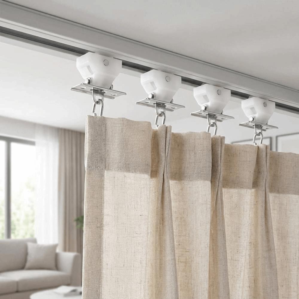 4pcs 4pcs Roman Shades Hardware Easy Install Blinds Track Wheel Window Accessories Window Decor