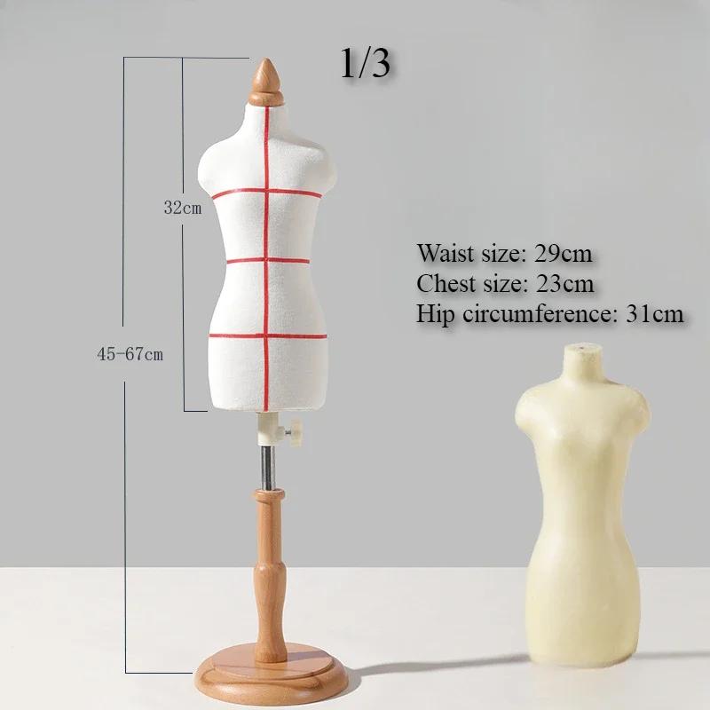 Mini Female Mannequin for 1/2 1/3 1/4 Doll Clothing Display Stand DIY Dollhouse Miniature Ornaments Supplies
