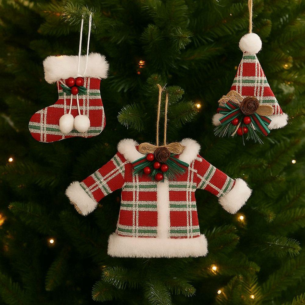 Clothing Christmas Tree Pendant Plush Christmas Decorations Party Favors
