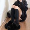 2 пары теплых женских длинных высоких носков, хлопковые, до колена, выше бедра, носки и чулочно-носочные изделия для женщин
