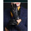 Real Sheepskin Touch Screen Gloves for Men In Winter Driving with Warmth and Fleece Korean Business Real Sheepskin Gloves