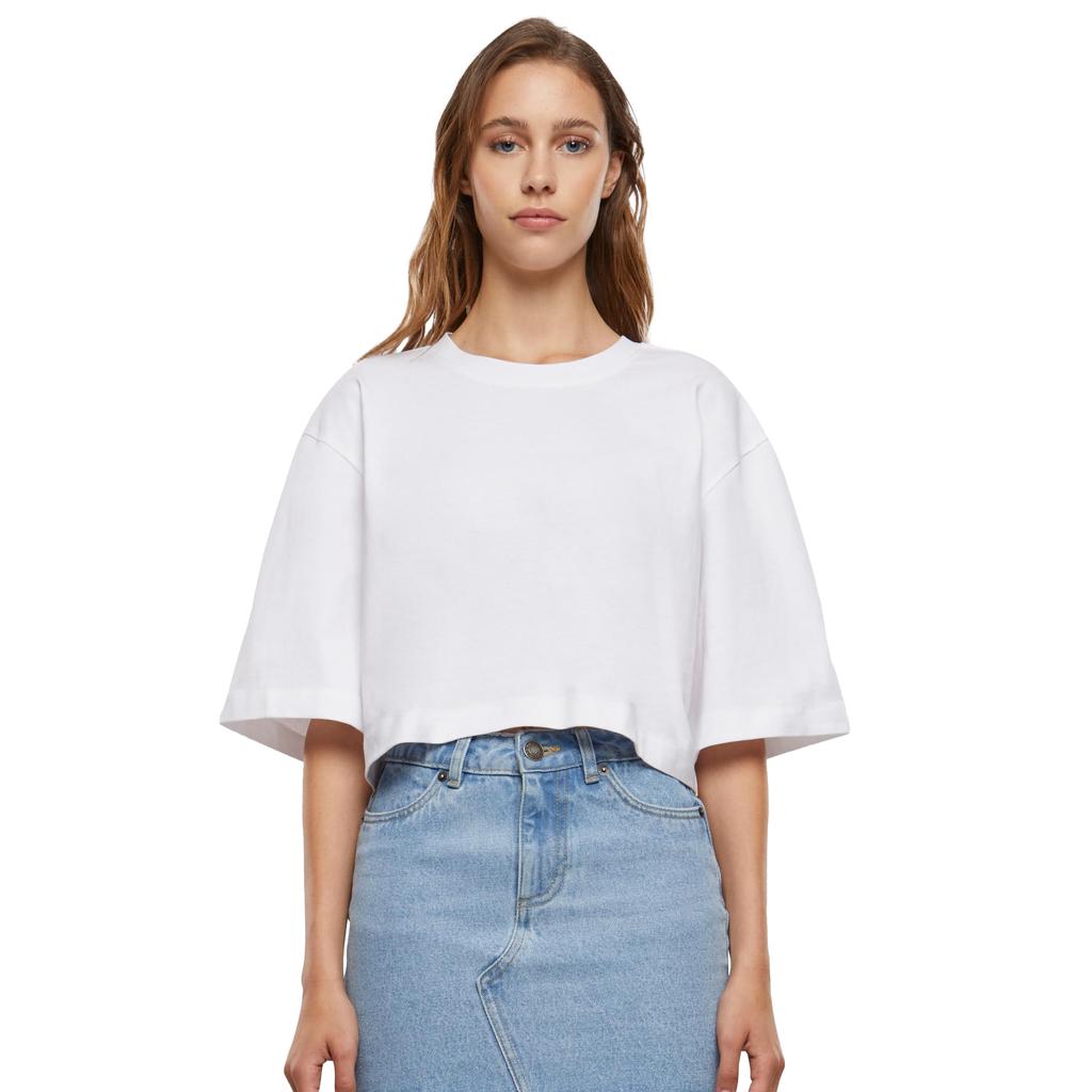 Urban Classics Womens/Ladies Heavy Cotton Organic Oversized Crop T-Shirt