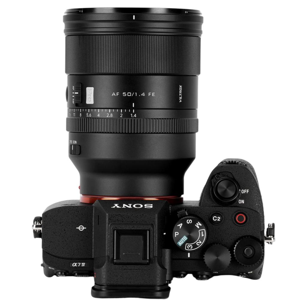 VILTROX AF 50mm PRO FE Large Aperture Standard Prime Lens for Sony Compatible with Sony and Other Mirrorless Cameras F1.4 Lens, F/1.4, Full-Frame