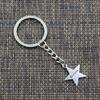 Модный брелок 23x20 мм со звездами, подвески мечты, сделай сам, мужские ювелирные изделия, автомобильный брелок, кольцо, держатель, сувенир для подарка
