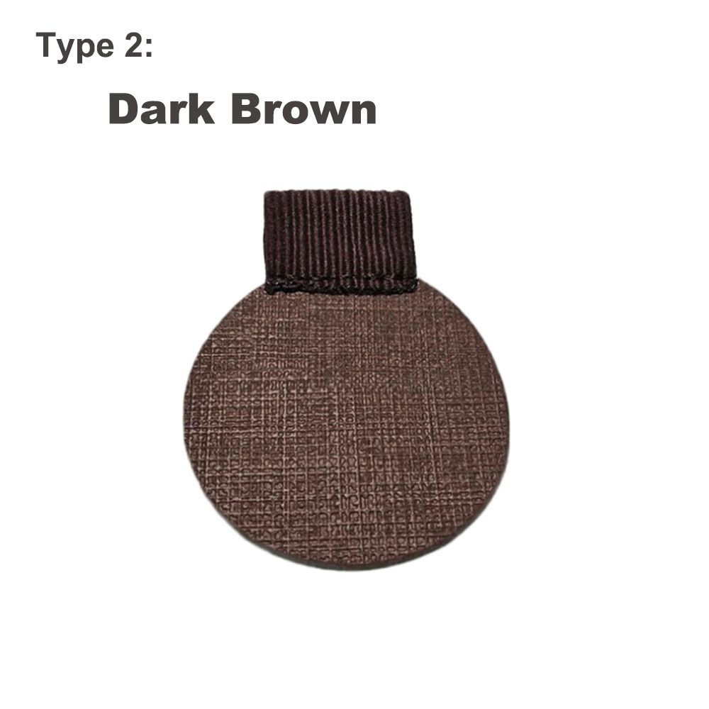 4PCS Useful Portable Convenient Notebook Self-adhesive Pen Holder Elastic Loop Leather Pen Clips
