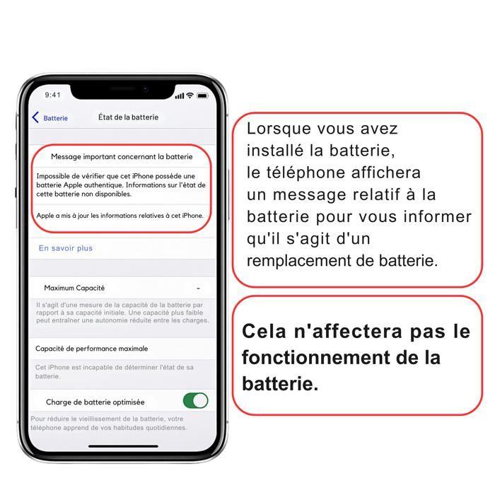 Аккумулятор для iPhone XR - Сменный аккумулятор 2942 мАч Литий-ионный Phonillico®