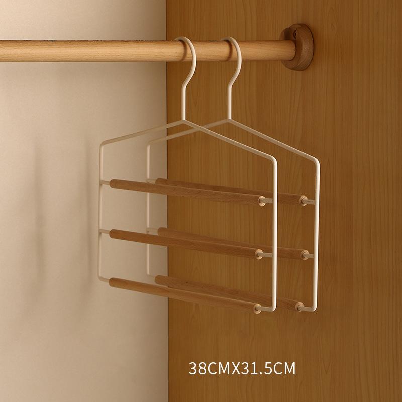 Кованые деревянные вешалки для брюк, вешалки для брюк Multi Tie, многослойные джинсы Light Luxury