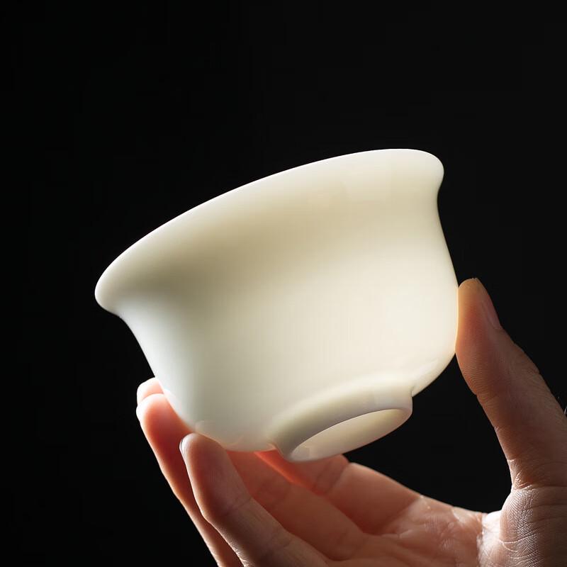 Гайвань из белого фарфора Дехуа