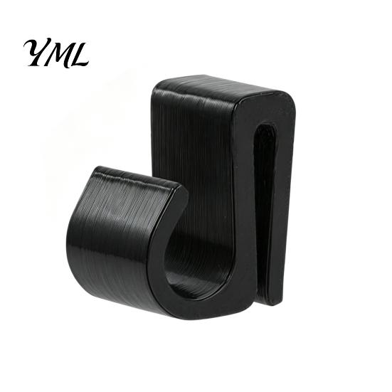 Eave Edge Light Mounting Clips Outdoor String Clips, Black Plastic Organize Hooks, Installation Tools Weather Resistant Snap-on Fasteners for