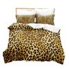Three-Piece 3D Printed Leopard Print Leather Print Bedding Colorful Gradual Change Leopard Print Duvet Cover