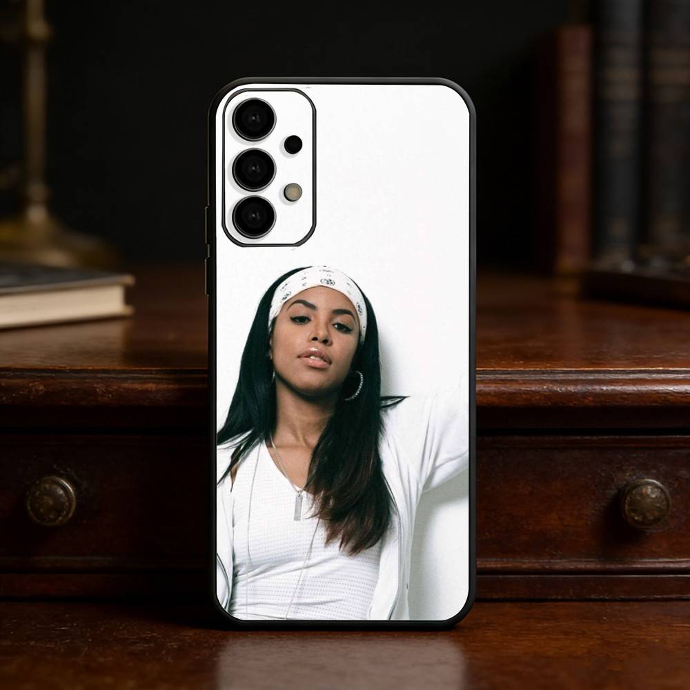 Чехол для телефона в стиле хип-хоп с изображением певицы A-Aaliyah для Samsung S25,24,23,22,30,21,10,9,Ultra,Plus,Lite Мягкий черный чехол