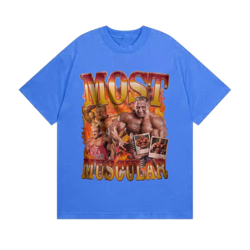 Markus Ruhl Gym Funny Meme T Shirt Unisexs Vintage High Quality Fashion Tshirts Unisex Casual Cotton Short Sleeve Tshirt Streetwear