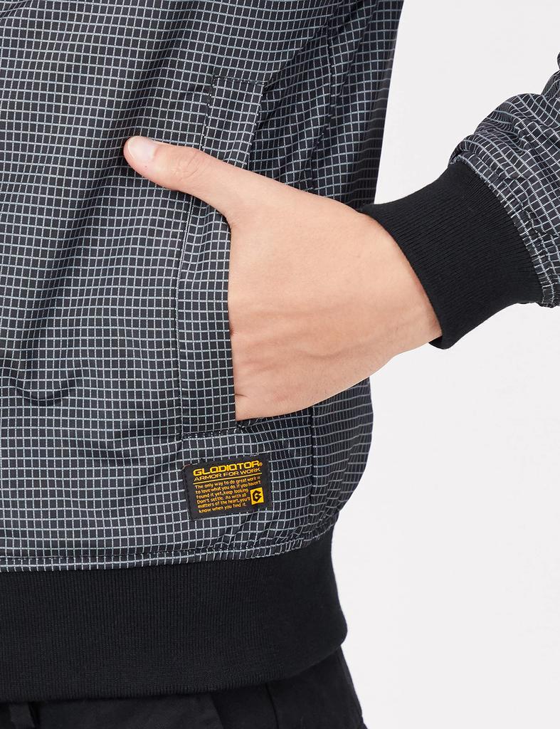 Двусторонняя куртка для холодной погоды Grid x Black M [Cocos Nobuoka] G-9901