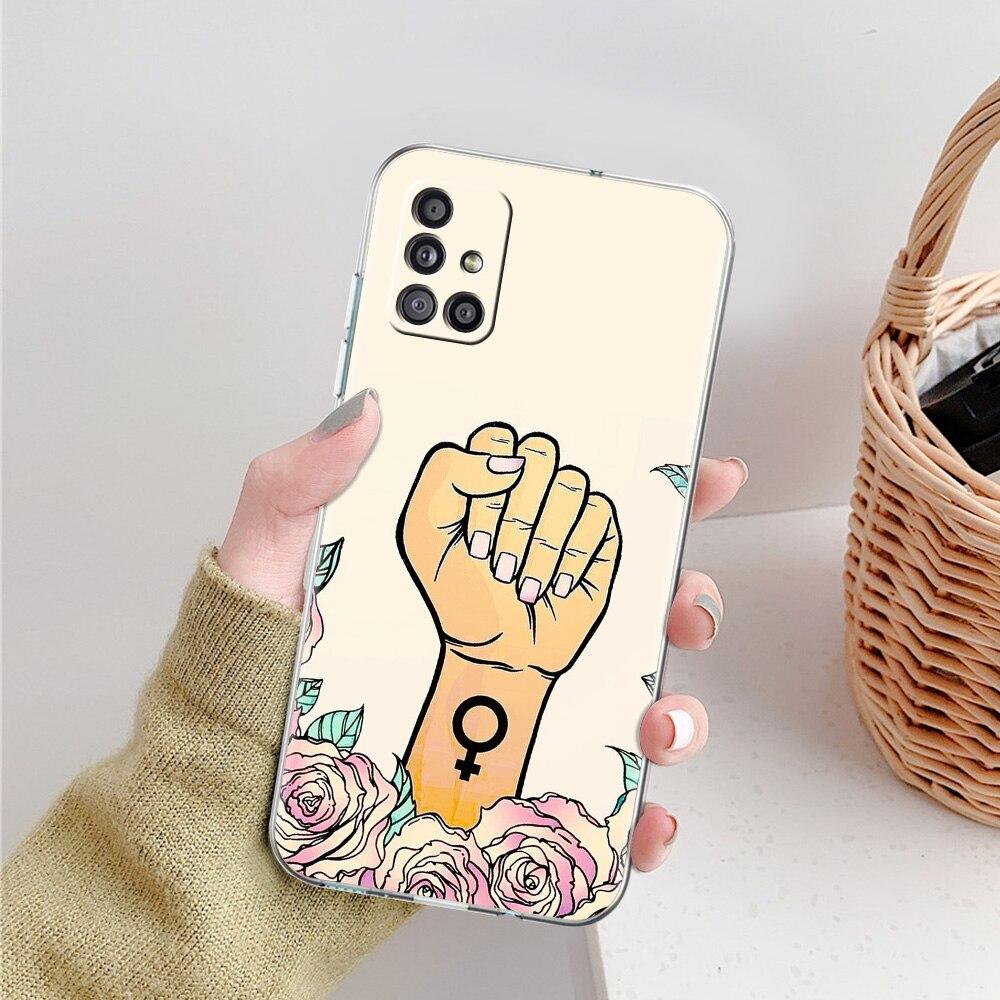 Чехол для телефона Feminist Feminism для Samsung Galaxy A51 A71 A21S A12 A11 A31 A41 A52 A32 5G A72 A01 A02S из силикона, прозрачный, мягкий