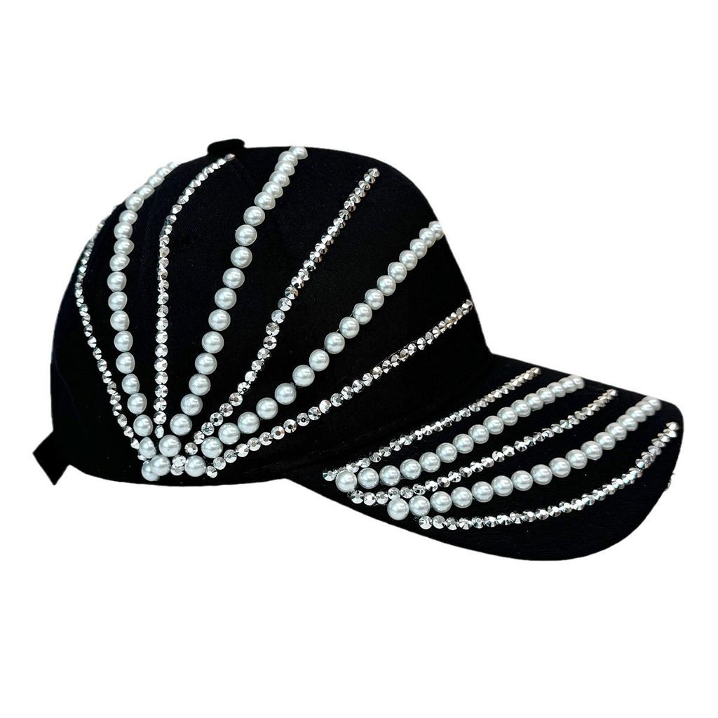 Весенне-летняя новая бейсболка, инкрустированная бриллиантами, солнцезащитная кепка, модная универсальная кепка, шляпа со стразами