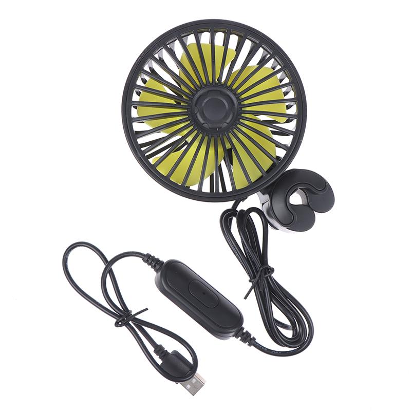 Подголовник заднего сиденья автомобиля, 3-скоростной USB-вентилятор воздушного охлаждения для внедорожника, грузовика, авто