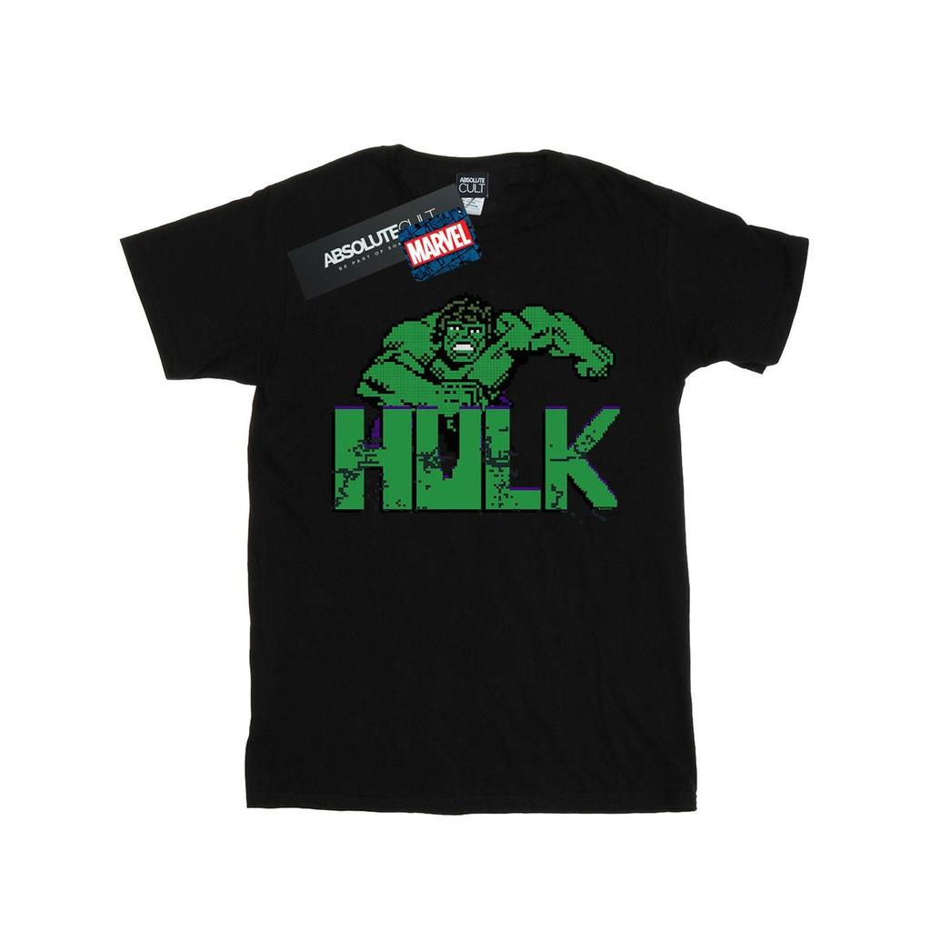 Marvel Mens Hulk Pixelated T-Shirt