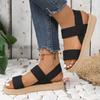 Fashion 2025Summer New Women's Sandals Casual Outdoor Beach Thick Sole Beach Women's Shoes Fashion Wedge Flat Sandals Sandalias De Mujer