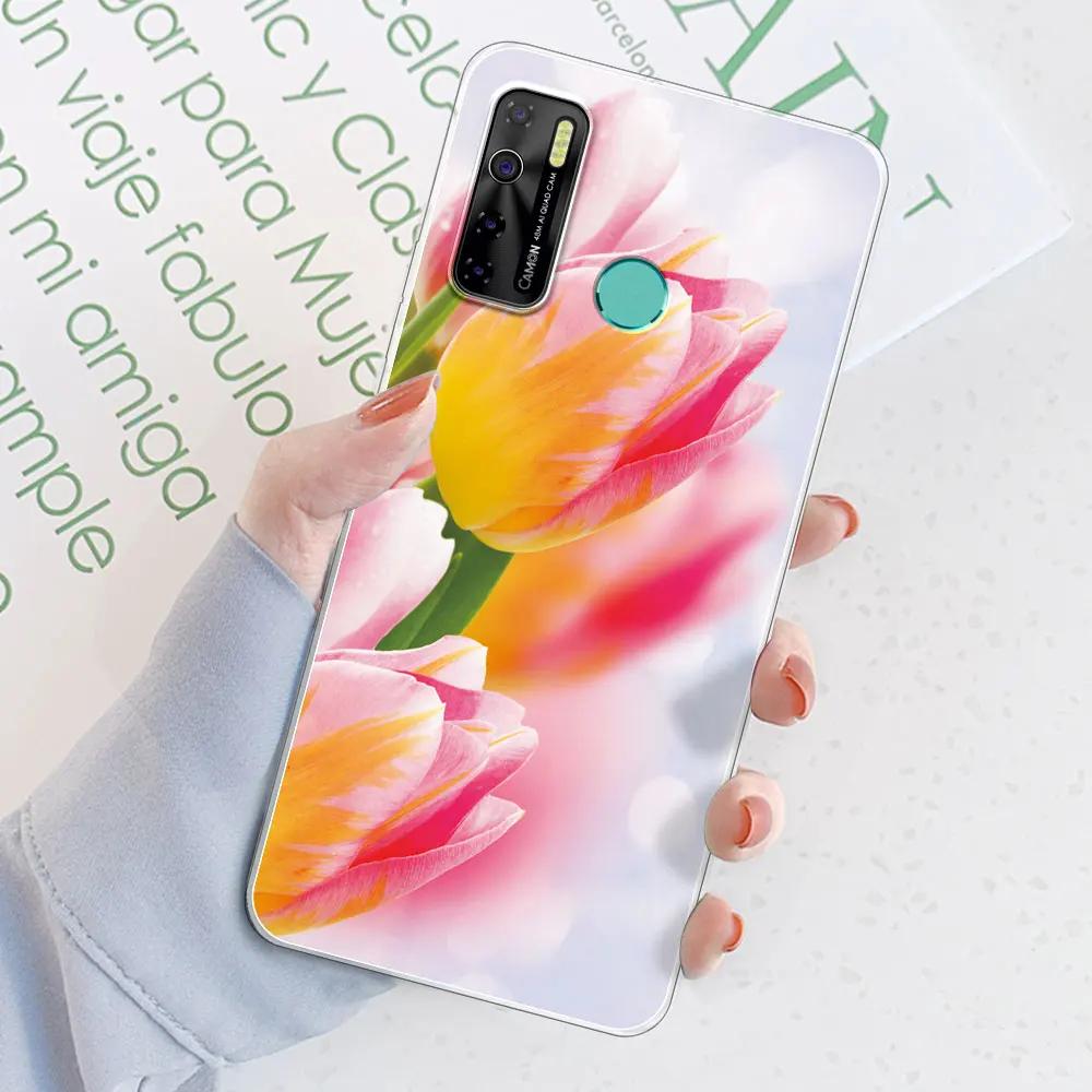 Чехол-бампер для Tecno Spark 5 Pro / Tecno Camon 15 Air / Camon15, прозрачный, из мягкого силикона TPU, или чехол для Tecno Spark 5