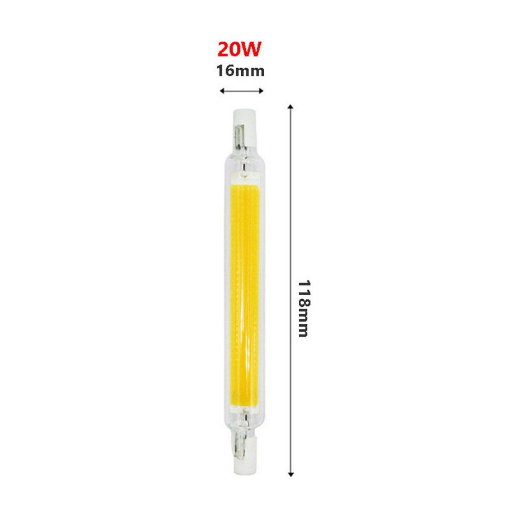 Dimmable R7S Lamp Tube 360 Glow COB Tube Bulb Portable Restaurant