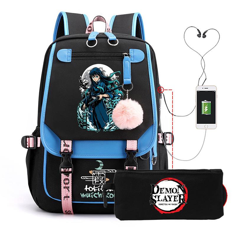 Школьный рюкзак в стиле аниме «Токито Муичиро» (набор периферийных устройств) — пенал для учеников.