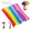 100pcs/lot  Math Chenille Sticks Puzzle Craft Children Kid Pipe Cleaner Educational Stems