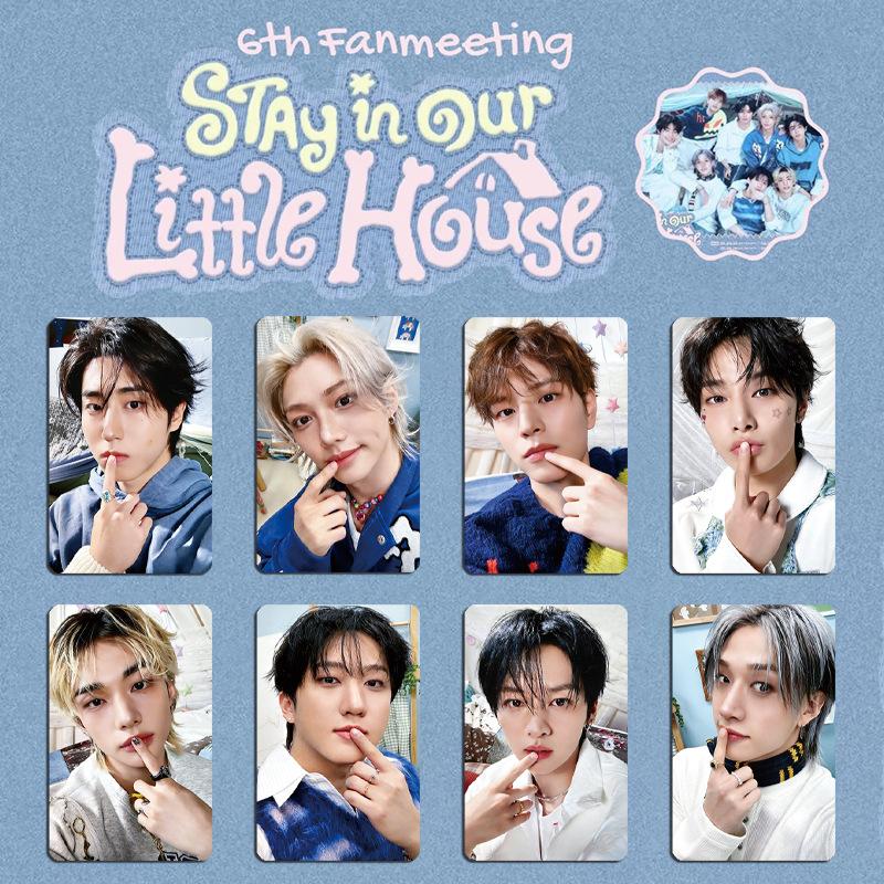 8 шт. K-pop Stray Kids Ломо-карточки "Stay In Our Little House" Еженедельные маленькие карточки Полные карточки Феликс Окружающая область