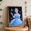 Disney Cinderella Butterfly Painting by Numbers Hand Filled Drawing Art Kit Home Decor