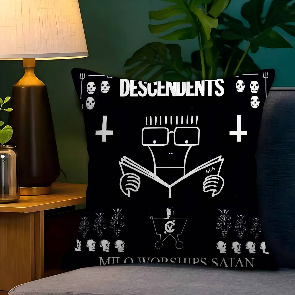 Альбом Рок Панк Групп Descendents Офисная Подушка Наволочка Автомобильная Наволочка 45X45См Наволочка для Поясницы Наволочка для Дивана