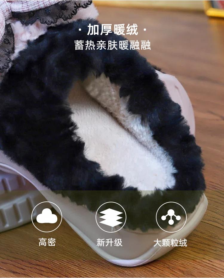 Модные женские тапочки с бантом на толстой подошве, осень/зима, для спальни, легкие и удобные, мягкие, теплые тапочки для дома