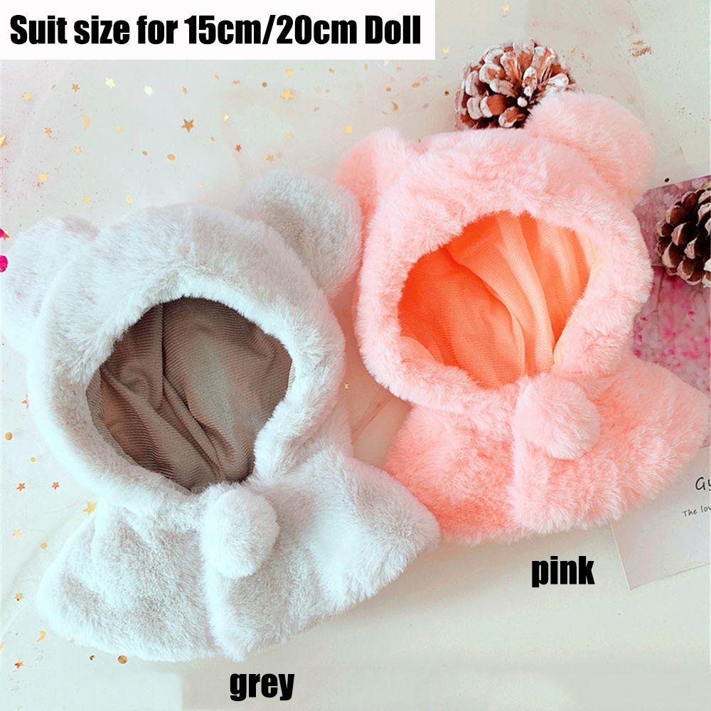 Мягкая кукла-животное Корейский идол Плащ с капюшоном Одежда для кукол Костюм Одежда для кукол Одежда для плюшевой куклы