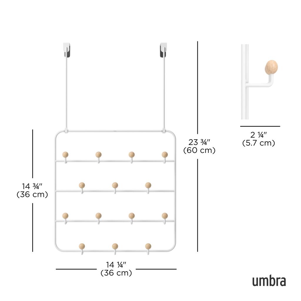 Umbra Дверное хранилище Door ESTIQUE 21004045660 Крючок, Крючок, Вешалка, Белый,