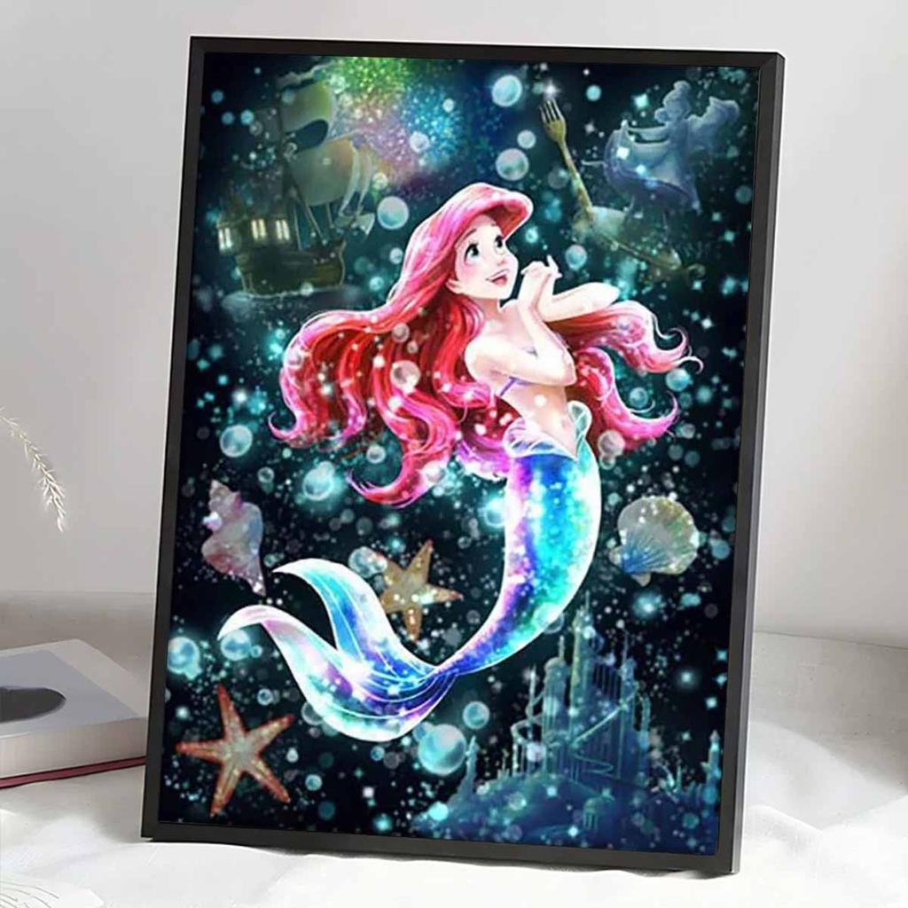 5D Diy Diamond Painting The Mermaid In The Water Full Drill Rhinestones Mosaic Embroidery Handmade Products Home Decor Gift