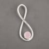 Rose Chalcedony Gemstone 925 Sterling Silver Jewelry Hnadcrafted Pendant 1.66" PP-20-35