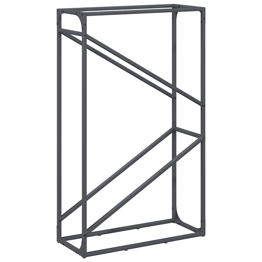 Firewood Rack Anthracite Grey 60 x 25 x 100 cm Cold Rolled Steel
