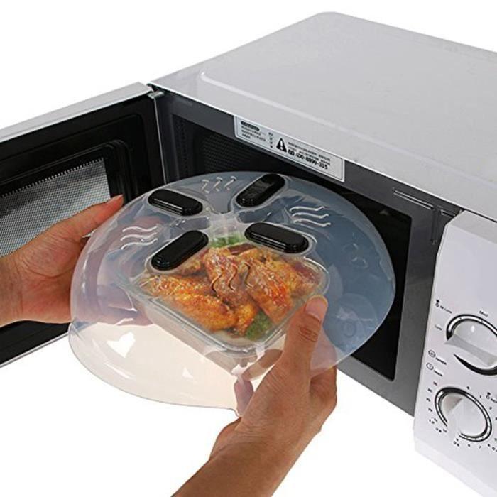 Microwave Oven with Splatter Guard Cover Anti-splatter Lid with Steam Vents