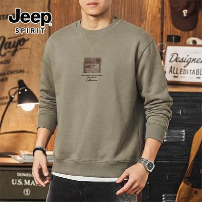 Унисекс вязаная толстовка JEEP SPIRIT с круглым вырезом