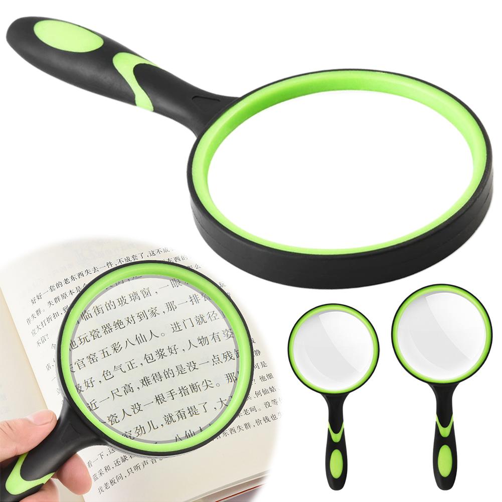 High Magnification Reading Magnifying Glass Handheld Portable For Elderly Students 10x 5x Children's Science Experiment