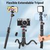 JoHalF Extendable Octopus Tripod Flexible Selfie Stick Tripod Stand with Phone Holder 1 4 Inch Screw Remote Shutter for