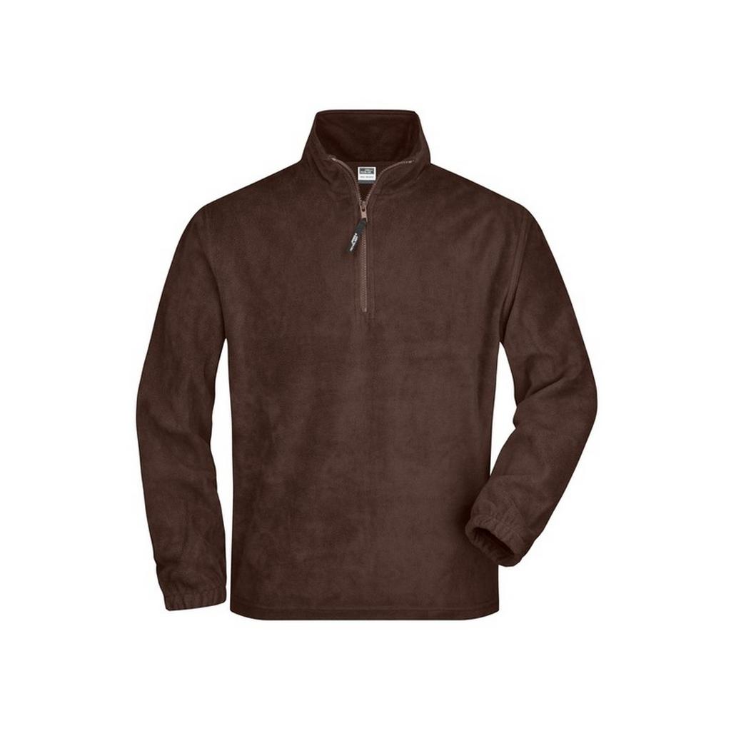 James and Nicholson Mens Half Zip Fleece