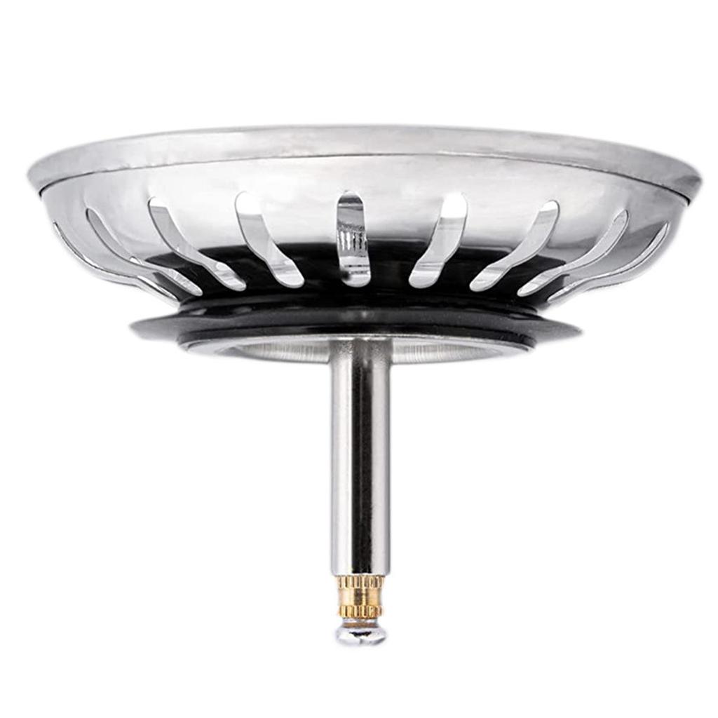 Kitchen Sink Strainer Stopper Steel Waste Sink Hair Bathroom Strainers Accessories Pl T3B9