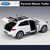 AABKP1 WELLY 1:24 Porsche Macan Turbo SUV Alloy Car Model Diecast Metal Toy Vehicles Car Model High Simulation Collection Children Gift