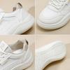 Low-Top Breathable White Shoes for Women Spring New Big Head Bread Shoes Thick-Soled Casual Sneakers