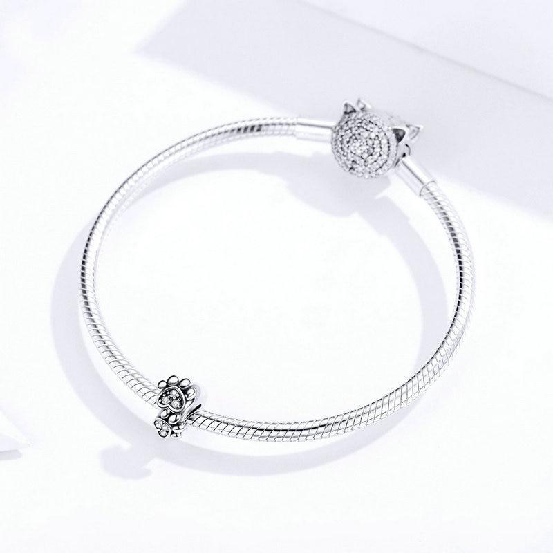 BAMOER Шарм из стерлингового серебра 925 "Лапки"