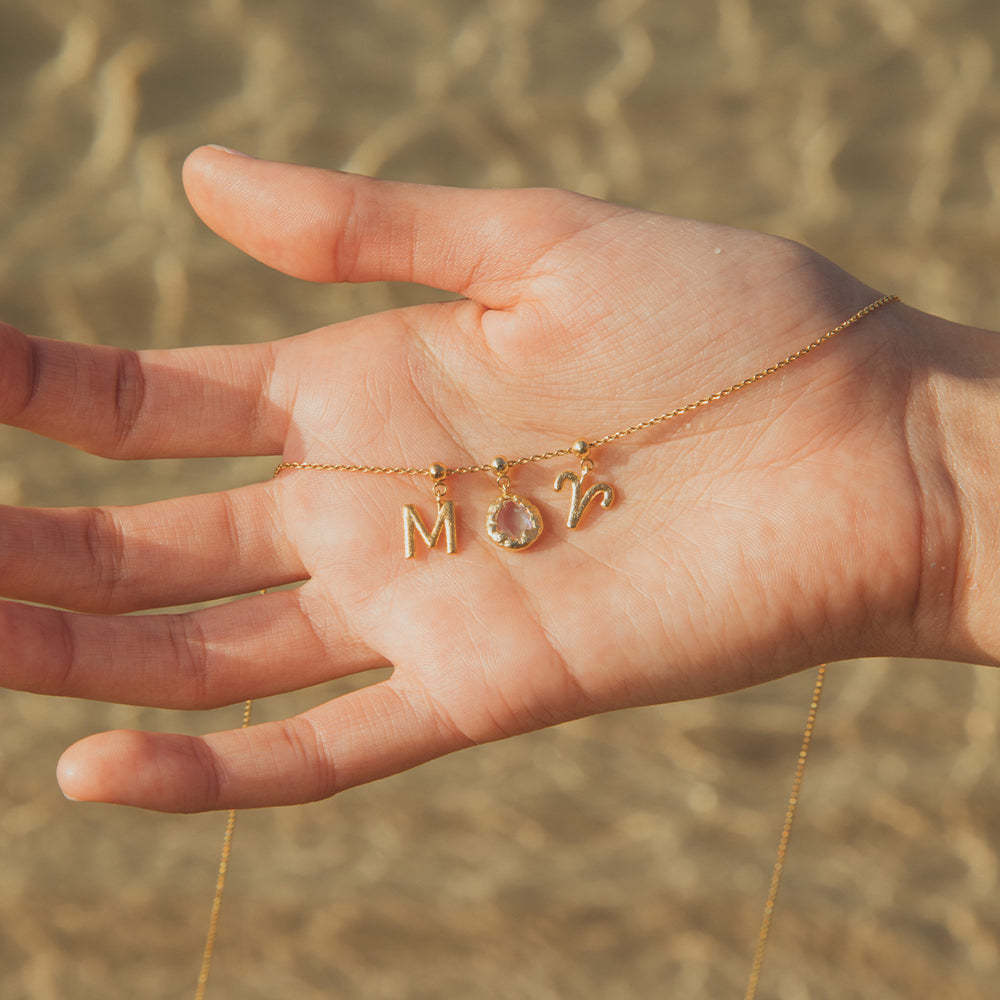 Stainless Steel 12 Constellation Pendant 12 Constellation Symbol Pendant Necklace Bracelet Furnace Vacuum Plating Color Retention