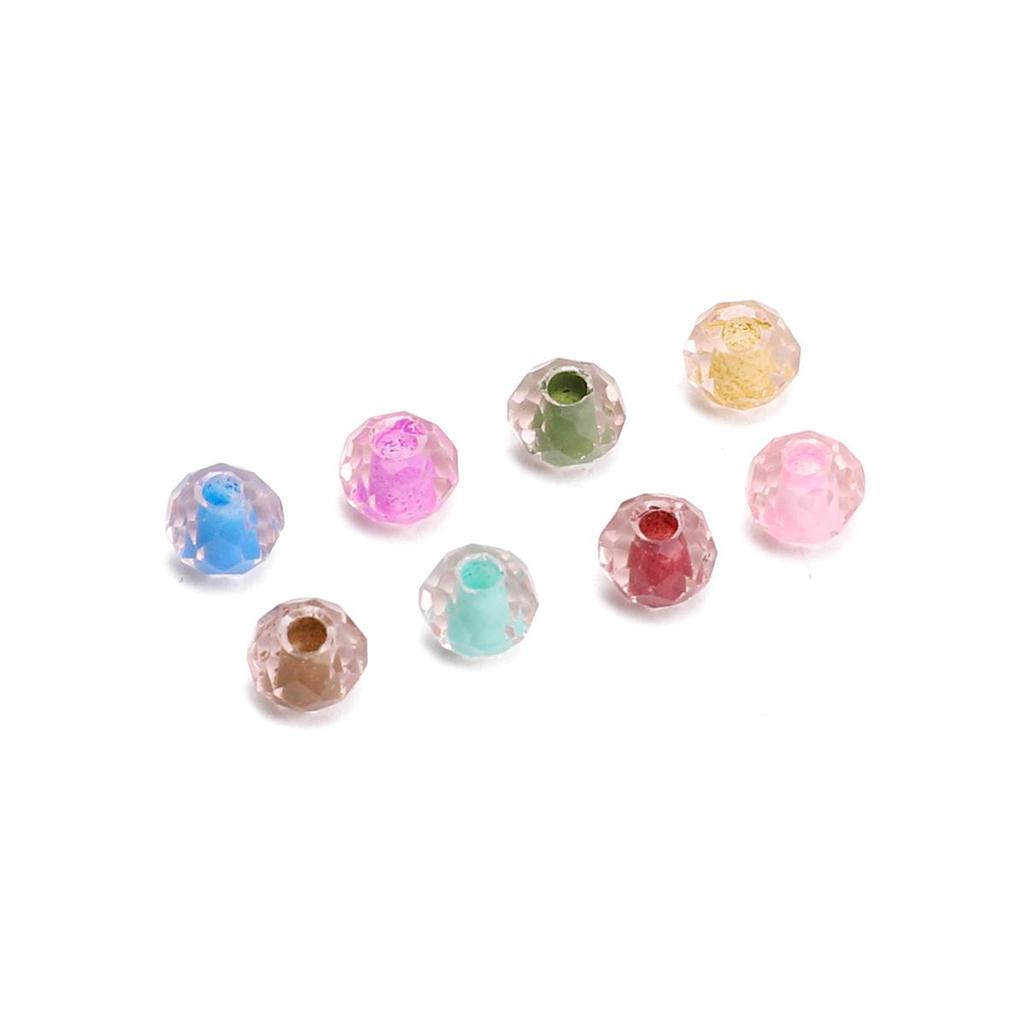 120 шт. стеклянные бусины, чешские бусины, бусины-разделители с двойным окрашиванием для изготовления ювелирных изделий, аксессуары